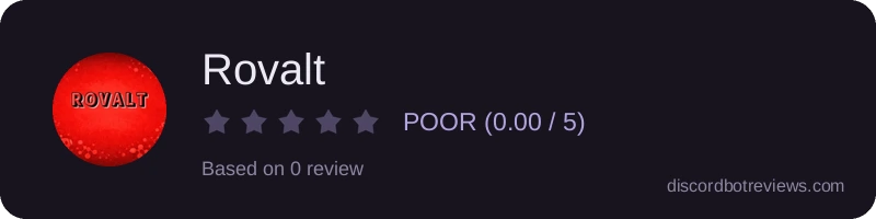 Rating widget preview for Rovalt