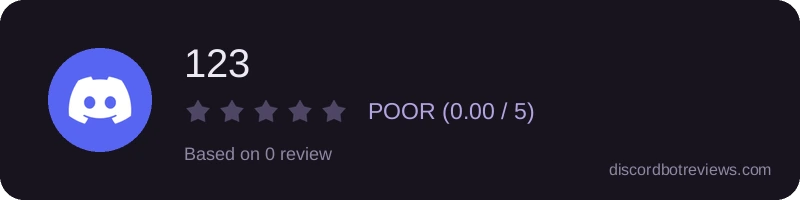 Rating widget preview for 123