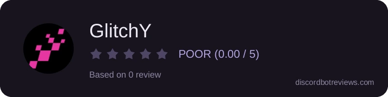 Rating widget preview for GlitchY
