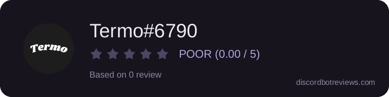 Rating widget preview for Termo#6790