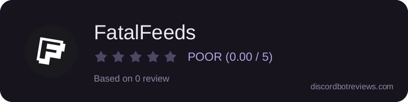 Rating widget preview for FatalFeeds