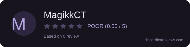 Rating widget preview for MagikkCT