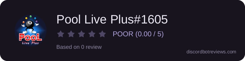 Rating widget preview for Pool Live Plus#1605