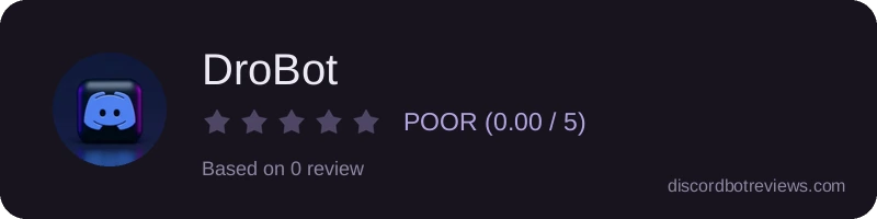 Rating widget preview for DroBot