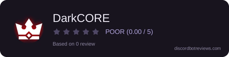 Rating widget preview for DarkCORE