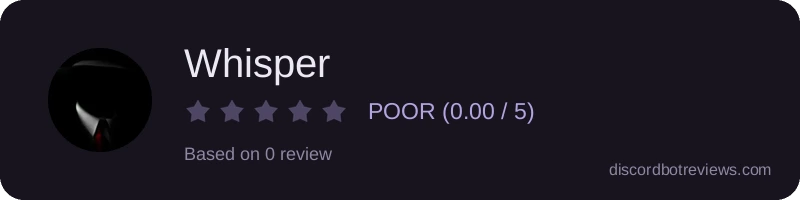 Rating banner for Whisper