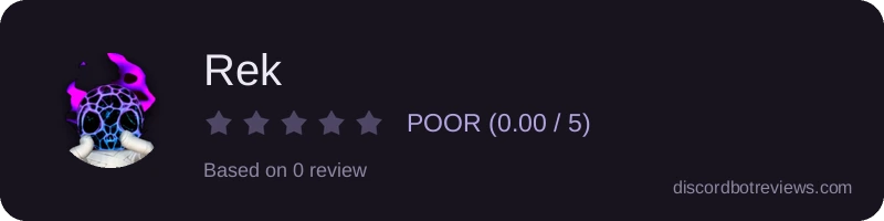 Rating widget preview for Rek