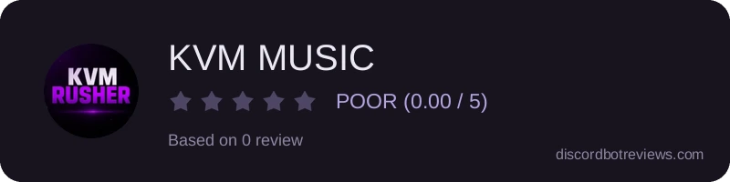 Rating banner for KVM MUSIC