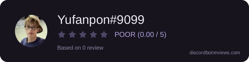 Rating widget preview for Yufanpon#9099