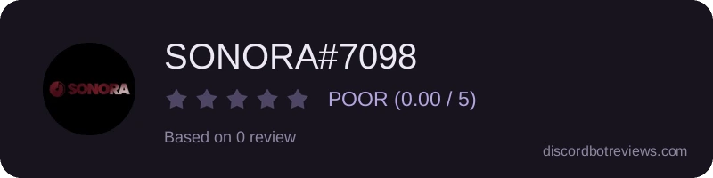 Rating widget preview for SONORA#7098