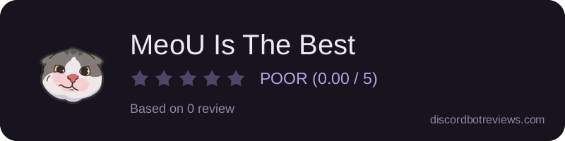 Rating widget preview for MeoU Is The Best