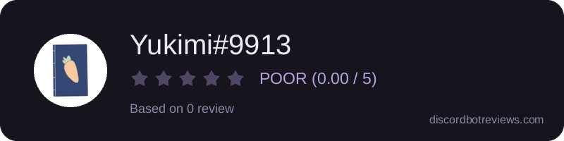 Rating widget preview for Yukimi#9913