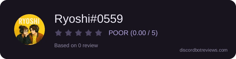 Rating widget preview for Ryoshi#0559