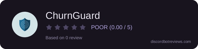 Rating widget preview for ChurnGuard