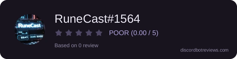 Rating widget preview for RuneCast#1564