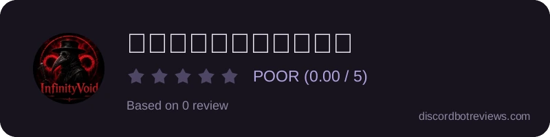 Rating widget preview for 𝙄𝙣𝙛𝙞𝙣𝙞𝙩𝙮𝙑𝙤𝙞𝙙