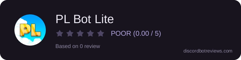 Rating widget preview for PL Bot Lite