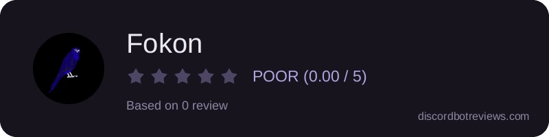 Rating widget preview for Fokon