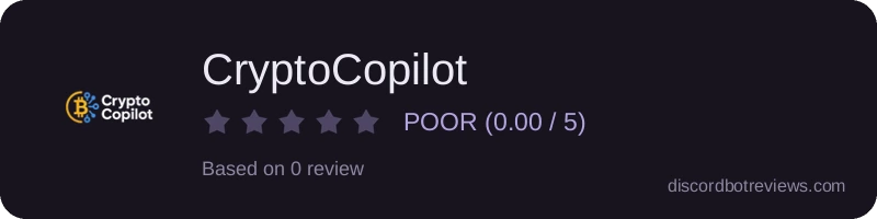 Rating widget preview for CryptoCopilot