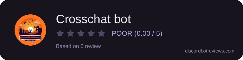 Rating banner for Crosschat bot