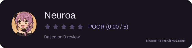 Rating widget preview for Neuroa