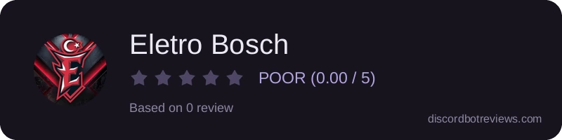 Rating widget preview for Eletro Bosch
