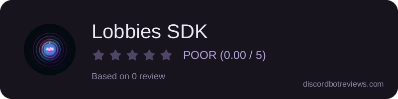 Rating widget preview for Lobbies SDK
