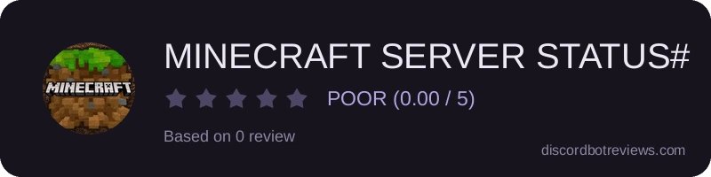 Rating widget preview for MINECRAFT SERVER STATUS#1721