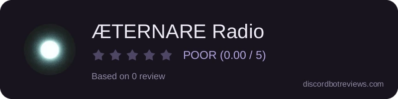 Rating widget preview for ÆTERNARE Radio
