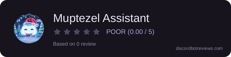 Rating widget preview for Muptezel Assistant