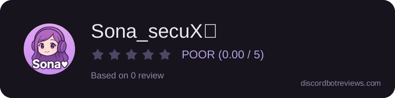 Rating widget preview for Sona_secuX♡