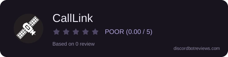 Rating widget preview for CallLink