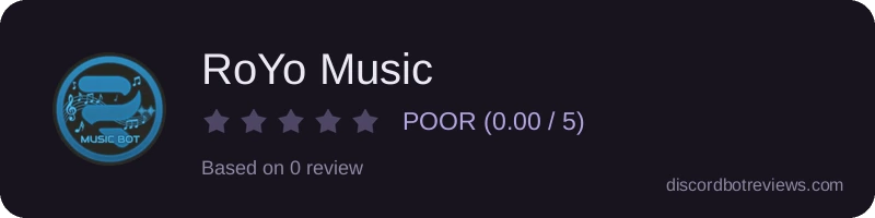 Rating widget preview for RoYo Music