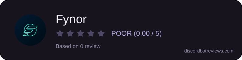 Rating widget preview for Fynor