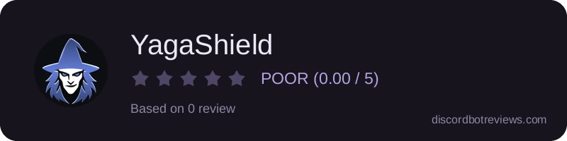 Rating widget preview for YagaShield
