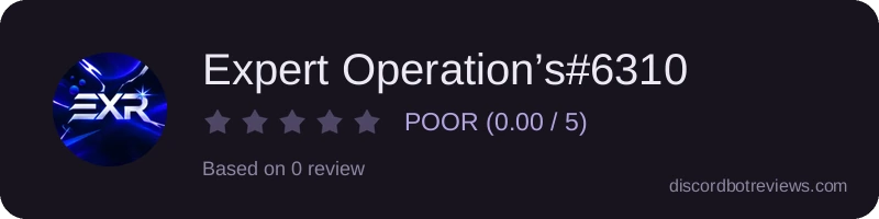 Rating banner for Expert Operation’s#6310