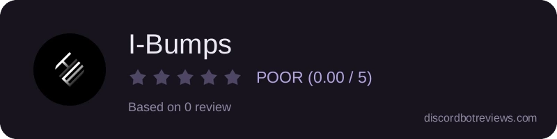 Rating widget preview for I-Bumps
