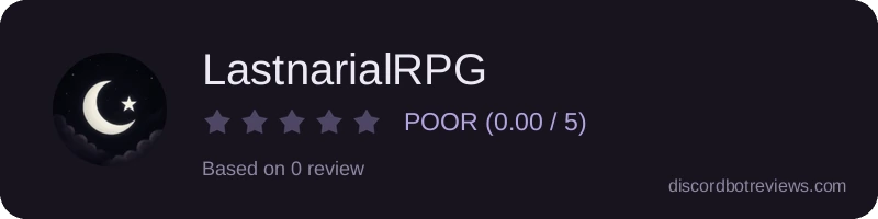 Rating widget preview for LastnarialRPG