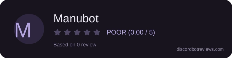 Rating widget preview for Manubot