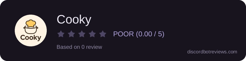 Rating widget preview for Cooky