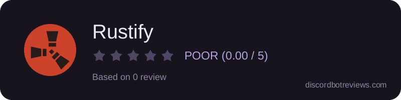 Rating widget preview for Rustify