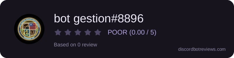 Rating widget preview for bot gestion#8896