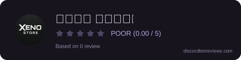 Rating widget preview for 𝐗𝐞𝐧𝐨 𝐬𝐭𝐨𝐫𝐞