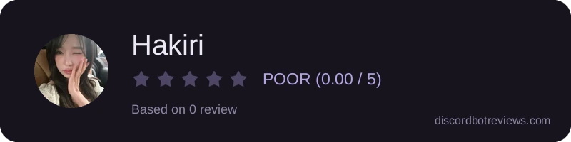 Rating widget preview for Hakiri