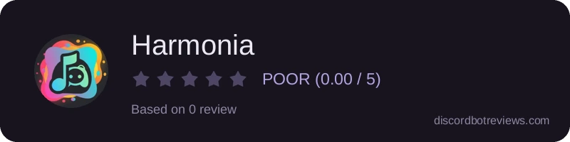 Rating widget preview for Harmonia