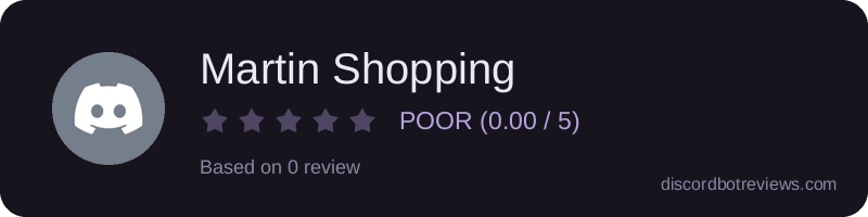Rating widget preview for Martin Shopping