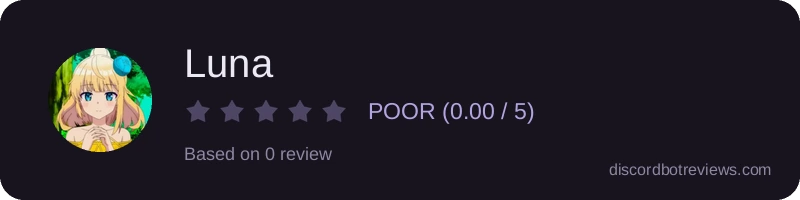Rating widget preview for Luna