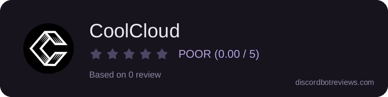 Rating widget preview for CoolCloud