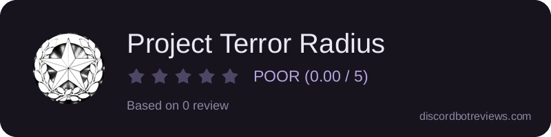 Rating widget preview for Project Terror Radius