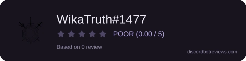 Rating widget preview for WikaTruth#1477